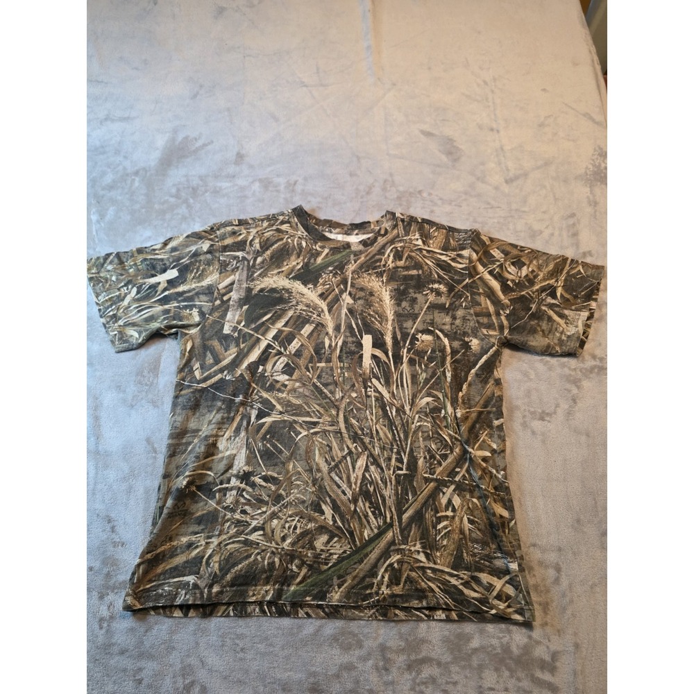 Game Winner Shirt Mens XL Camo Realtree Button Up Short Sleeve Hunting
